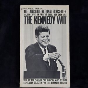 💚3/$20 Vtg Book - "The Kennedy Wit" - Edited by Bill Adler (1965) - Paperback